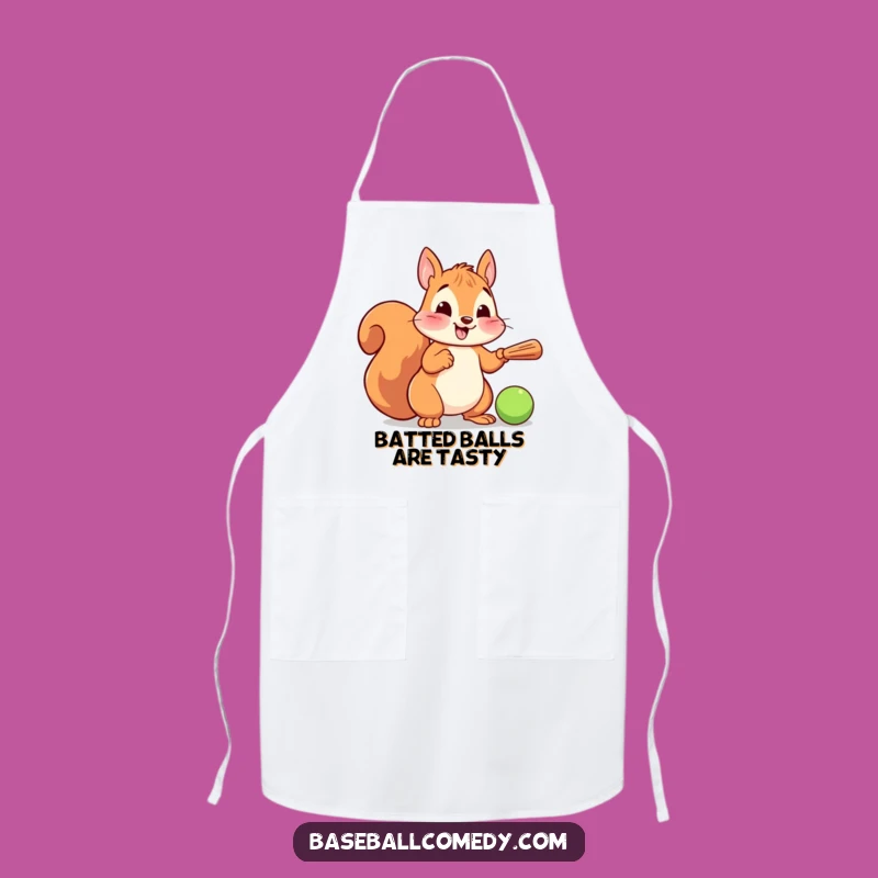 Funny Squirrel Batter Apron: Cute Cartoon Chef Kitchen Wear, Fantastic Funny Gift!
