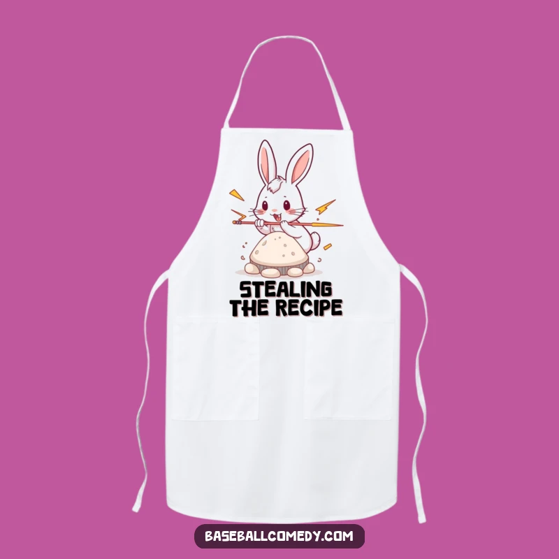 Funny Rabbit Apron - Stealing Base Kitchen Gear, Fun Gift