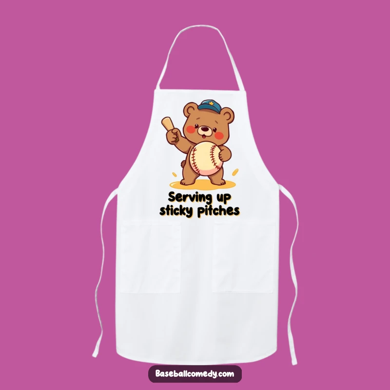 Funny Bear Honey Pitcher Apron: Hilarious Kitchen Wear for the Sweet-Tempered Chef