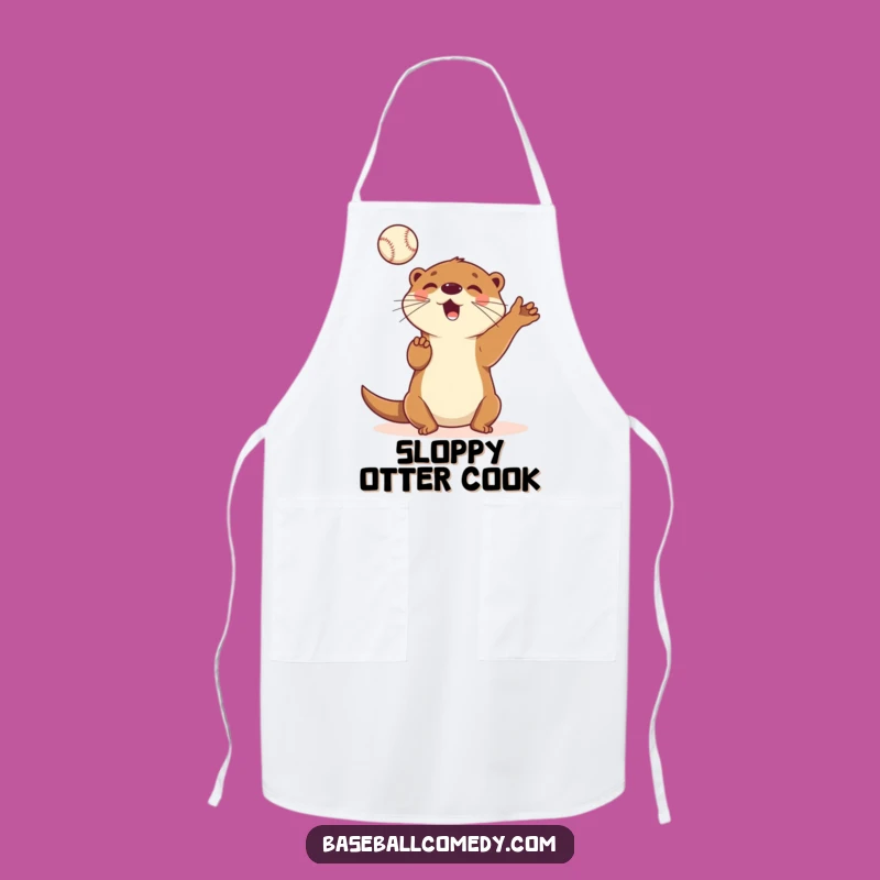 Funny Otter Batter Apron: Cute Cartoon Otter Kitchen Wear, Fantastic Funny Gift!