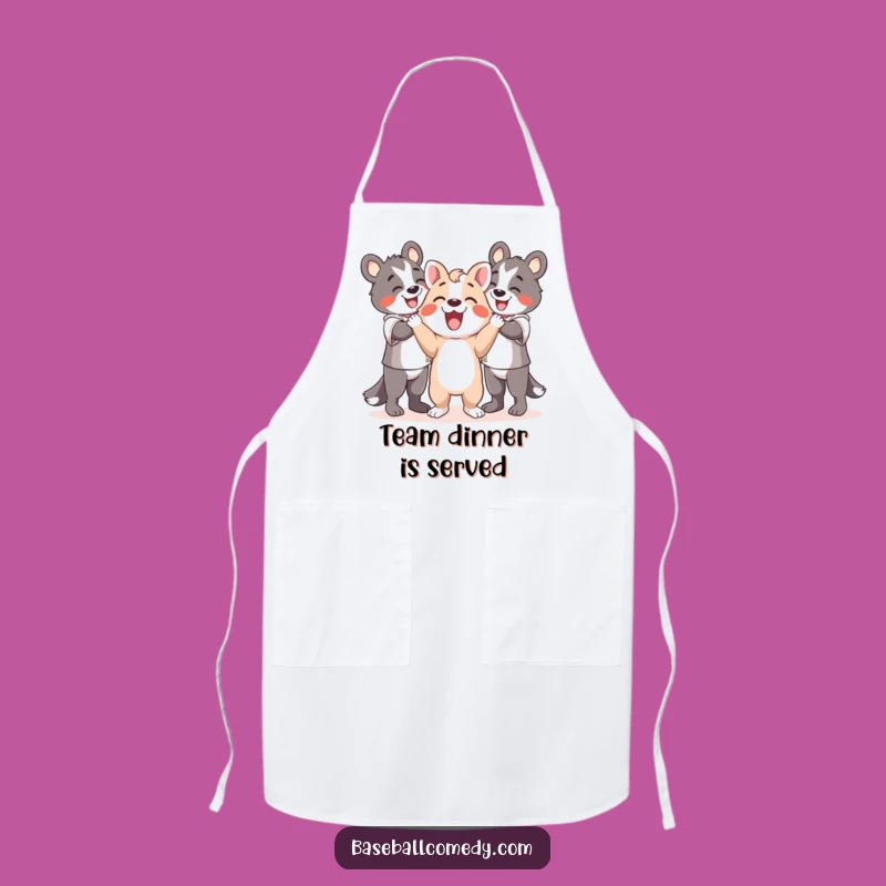 Funny Happy Animal Apron: Cook with Joy in This Celebration Design
