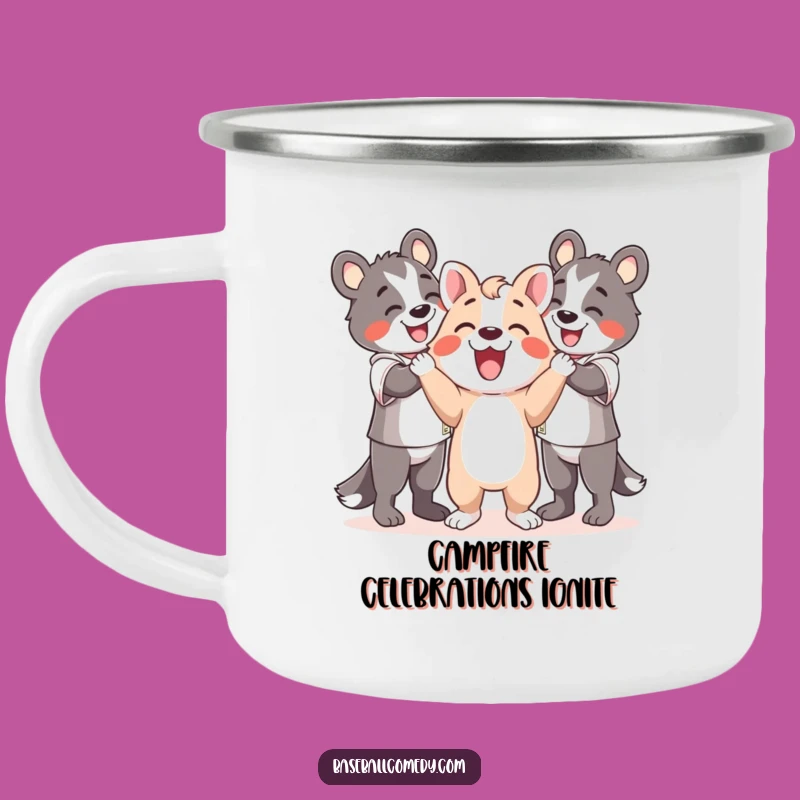 Funny Happy Animal Camping Mug: Toast Success with This Celebration Cup