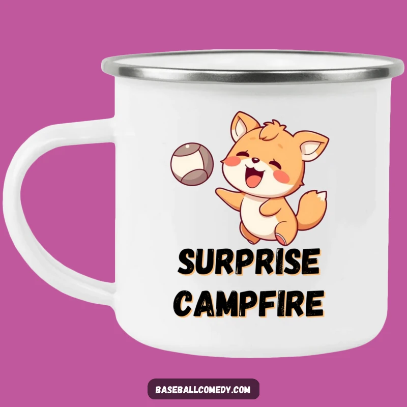 Funny Animal Catch Camping Mug - Happy Surprise Outdoors
