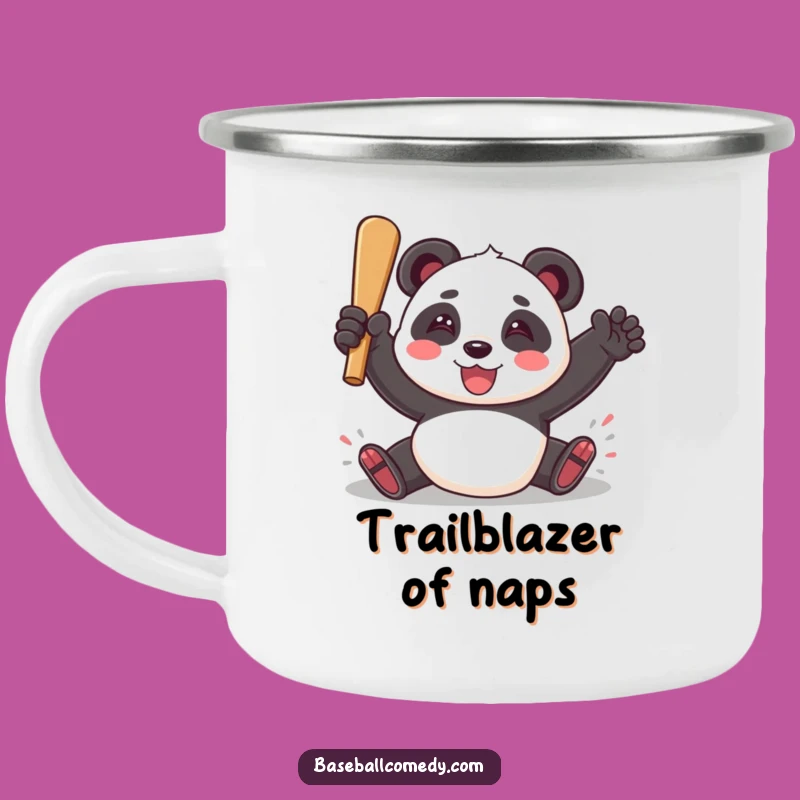 Funny Panda Baseball Camping Mug - Durable & Hilarious, Great Outdoor Gift