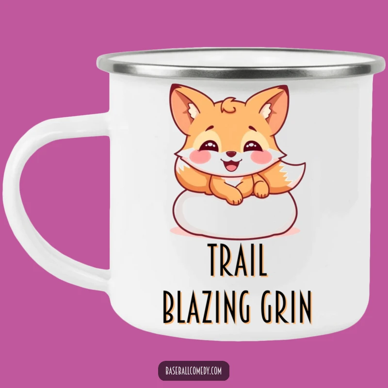 Funny Giggling Fox Camping Mug - Sip & Smile on Your Adventures