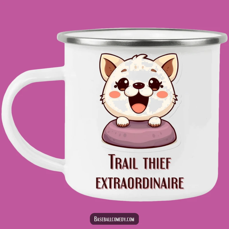 Funny Cute Animal Camping Mug: Enjoy Coffee on the Go with This Base Stealing Cup