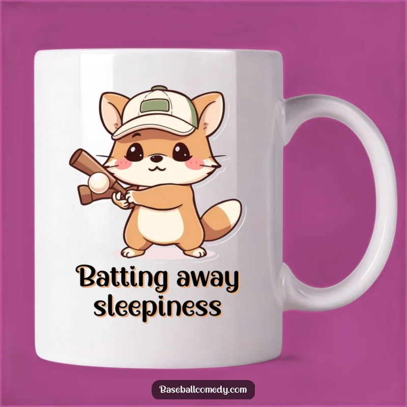 Funny Determined Animal Batting Mug: A Perfect Gift for the Focused Player