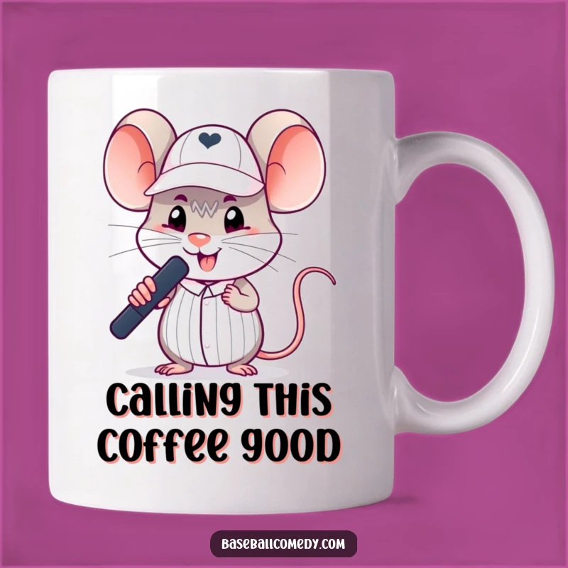 Funny Mouse Umpire Mug - Hilarious Baseball Gift for Referees & Fans