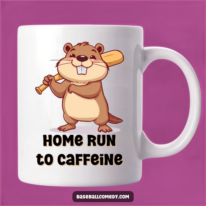 Funny Beaver Baseball Mug: A Determined Gamer's Best Funny Gift
