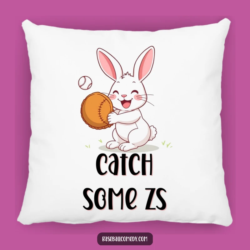 Funny Rabbit Catcher Pillow: Cozy Comfort with a Joyful Mitt - Soft Gift!