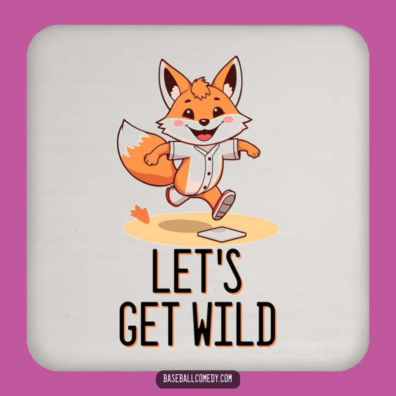 Funny Fox Runner Coaster: Protect Surfaces with a Grinning Fox - Party Gift!