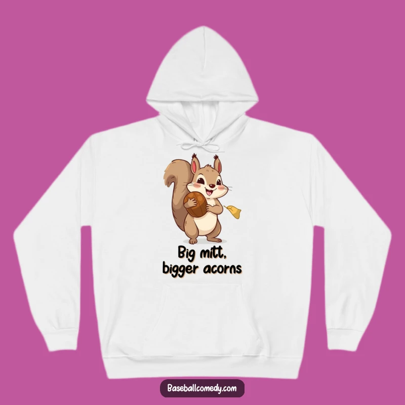 Funny Squirrel Baseball Hoodie: Cozy and Hilarious Gift for Game Day and Casual Wear