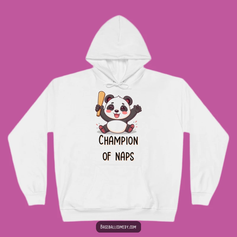 Funny Panda Baseball Hoodie - Cozy & Hilarious Comfort, Great Gift Choice