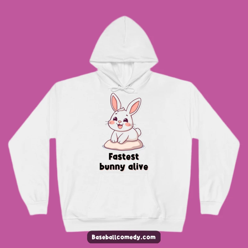 Funny Bunny Sliding Hoodie: Cozy Cartoon Rabbit Sweatshirt, Ideal Funny Gift!