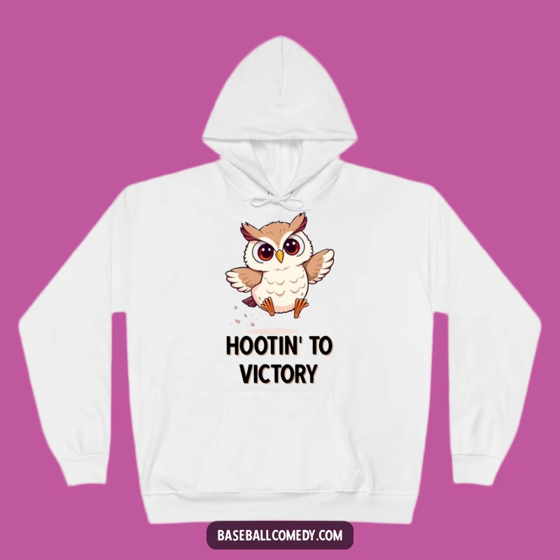Funny Owl Baseball Hoodie: Cozy Gear for Speedy Hoot Fans
