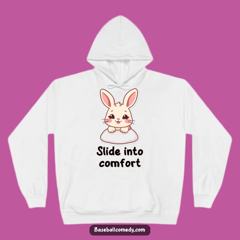Funny Rabbit Sliding Hoodie: Cozy & Action-Packed Animal Gift
