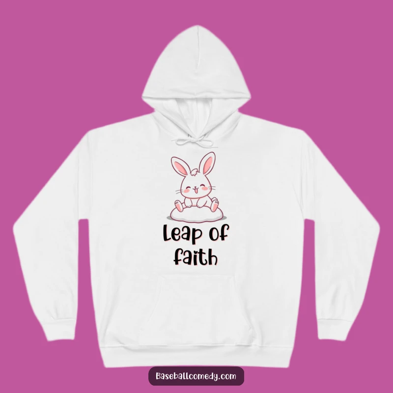 Funny Rabbit Sliding Hoodie: Cozy Humor for Sports Fans and a Comical Gift