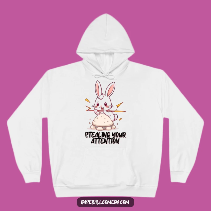 Funny Rabbit Hoodie - Cozy Stealing Sweatshirt, Playful Gift