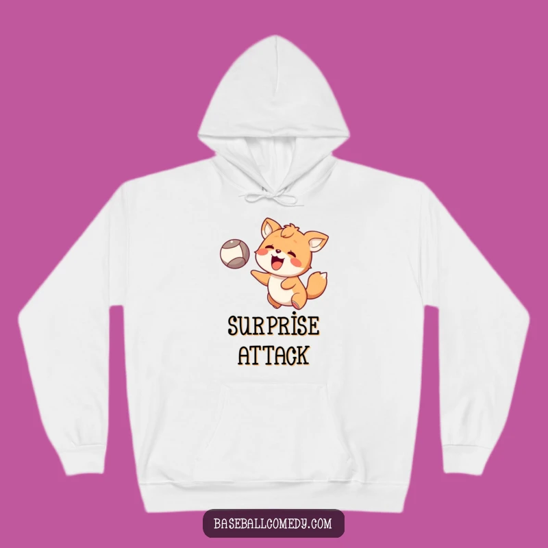 Funny Animal Catch Hoodie - Cozy Comfort with Happy Surprise