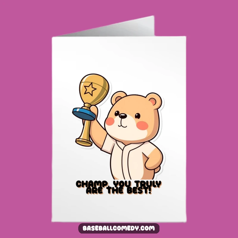 Free Printable Bear Congratulations Card: Funny Downloadable Gift for Victors