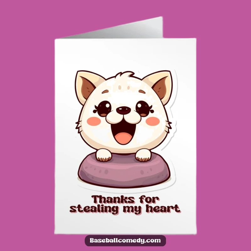 Free Printable Thank You Card: Animal's Grateful Steal, Funny Downloadable Gift Gesture!