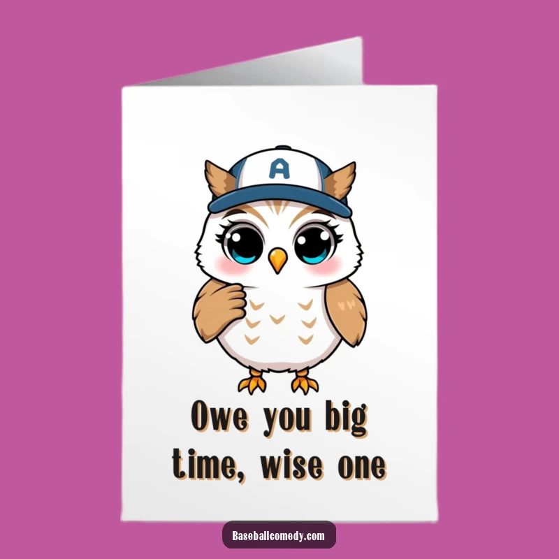 Free Printable Thank You Card: Winking Owl Advisor - Humorous Downloadable Appreciation!