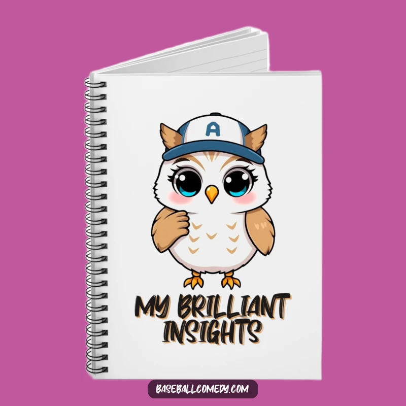 Funny Winking Owl Coaching Notebook - Jot Down Smart Ideas