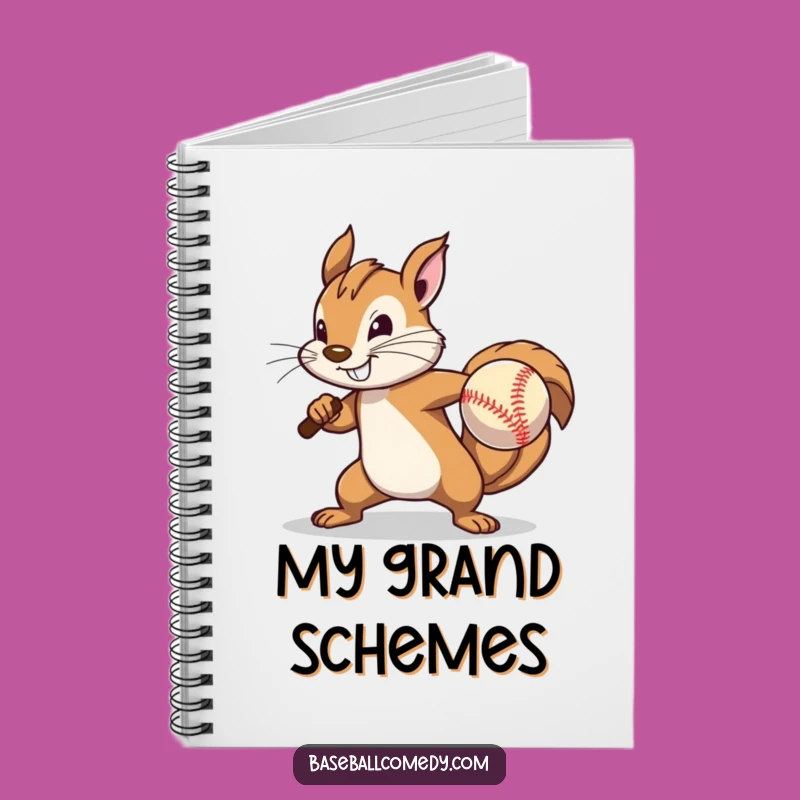 Funny Squirrel Pitcher Notebook: Jot Down Intense Ideas - Perfect Gift!