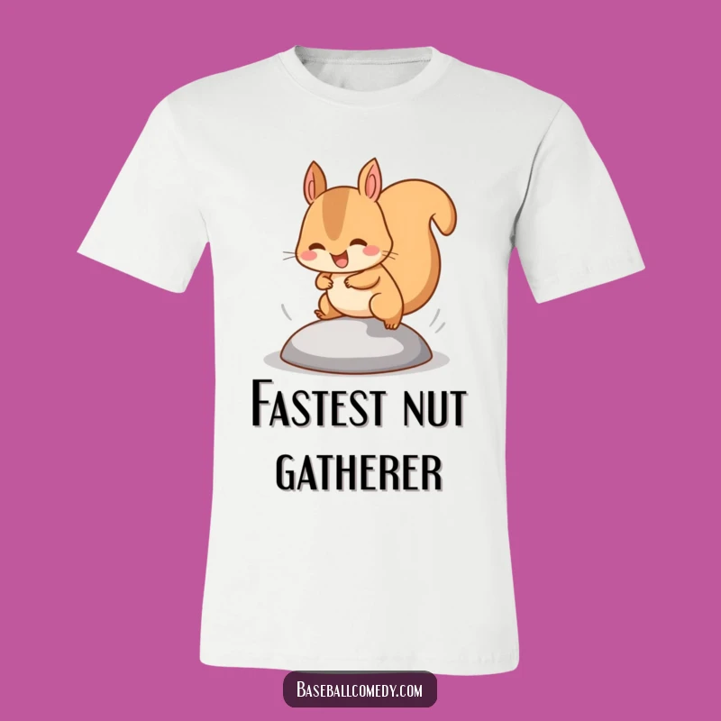 Funny Squirrel Base Stealer T-Shirt: Quick Wit Funny Gift for Sprinters