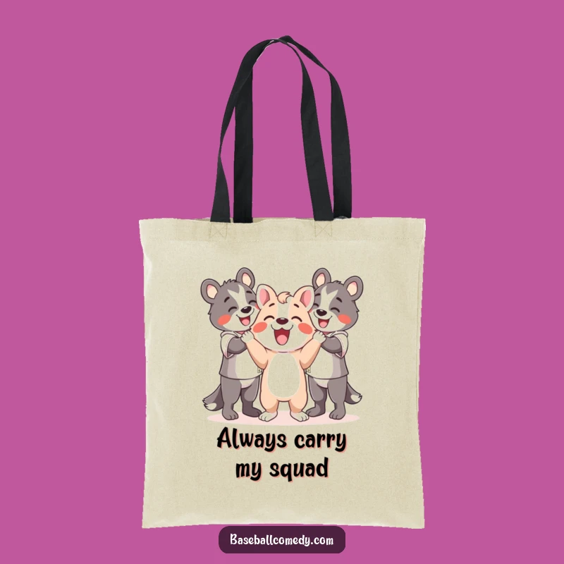Funny Happy Animal Tote Bag: Carry Your Joy with This Celebration Design