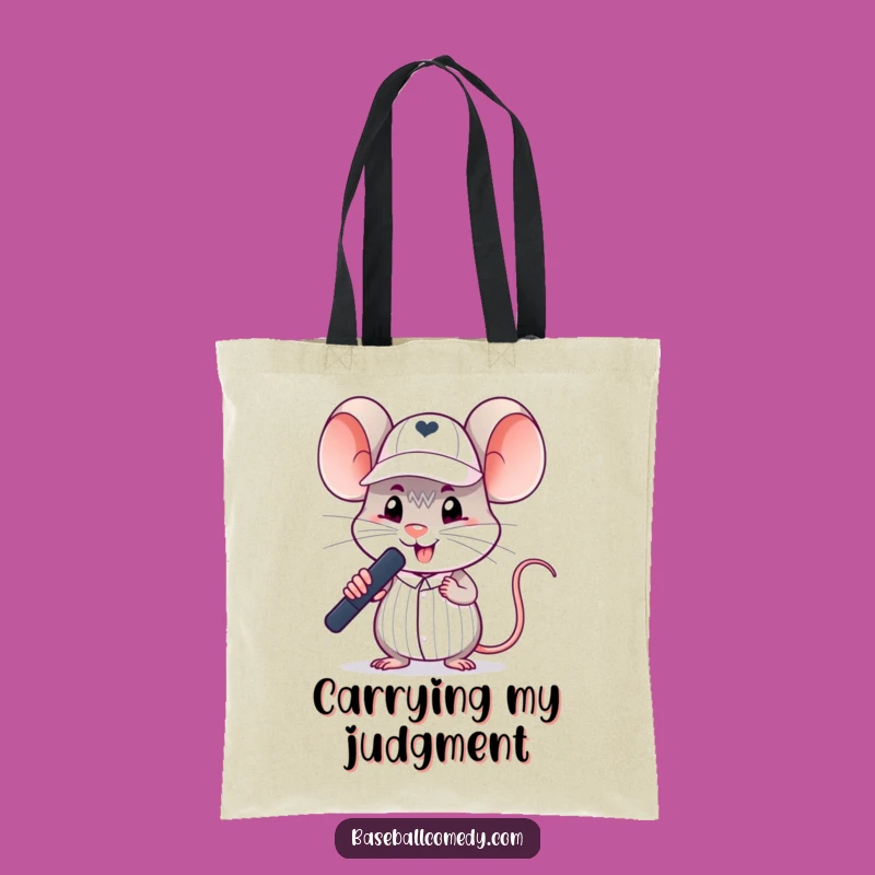 Funny Mouse Umpire Tote Bag - Carry Your Gear with Umpire Style