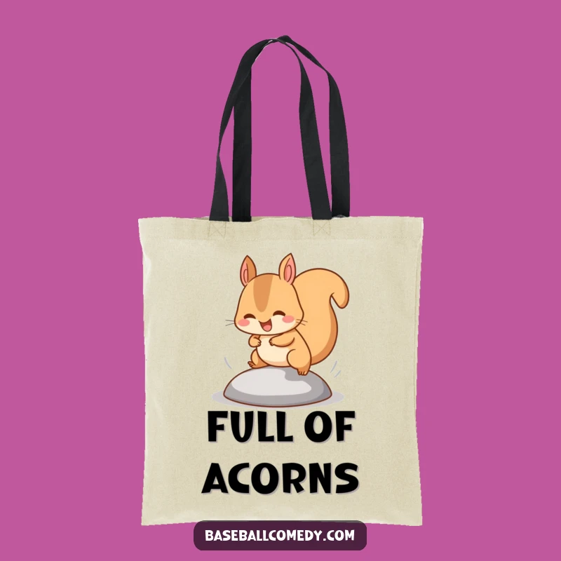 Funny Squirrel Base Stealer Tote Bag: Carry Your Speed with This Funny Gift